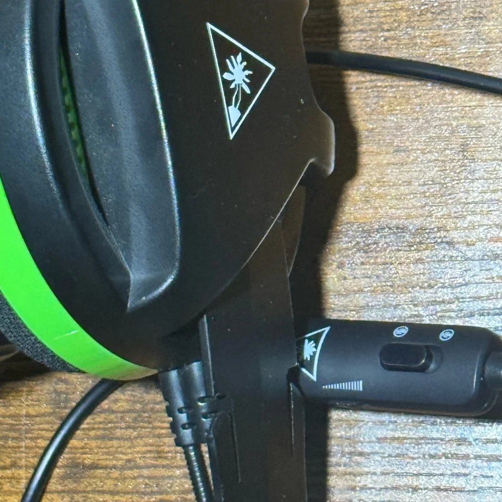 Black and Green Turtle Beach Gaming Headset